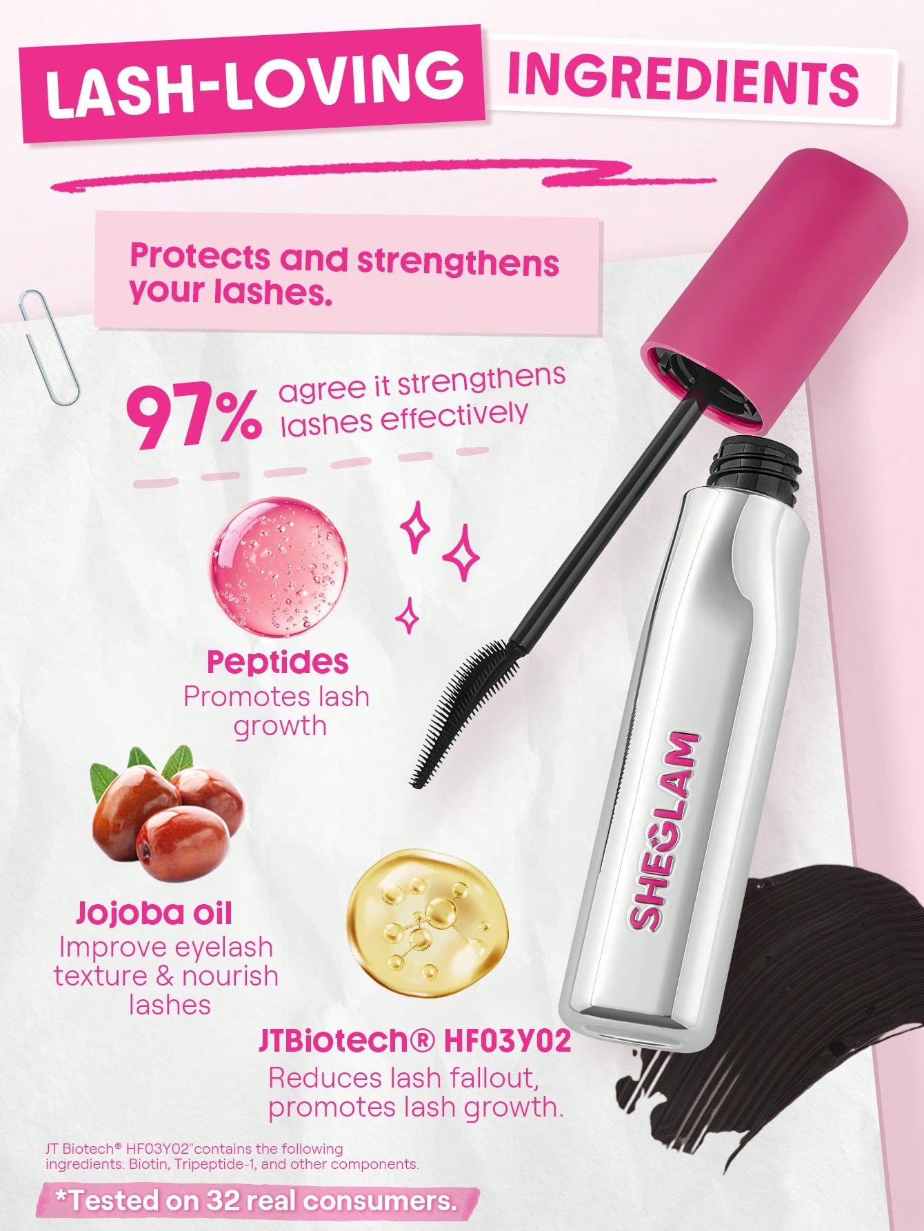 SHEGLAM - Lashlighter Up & Out Mascara Black