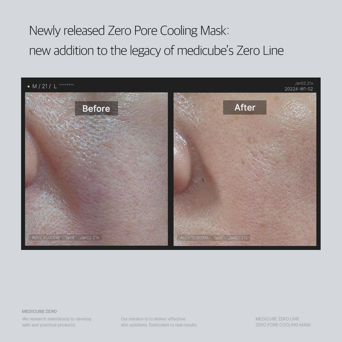 ميديكيوب ماسك التبريد Zero Pore للمسام (1Ea)