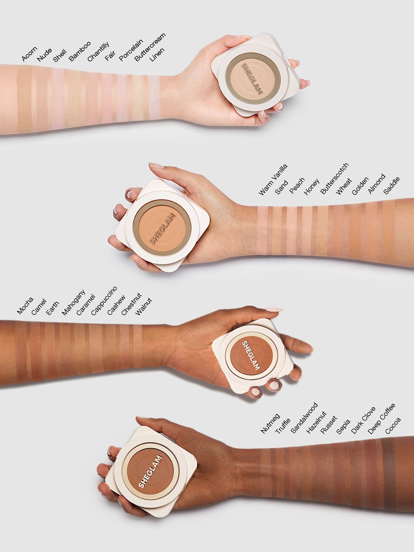 SHEGLAM - Skin-Focus High Coverage Powder Foundation Nude