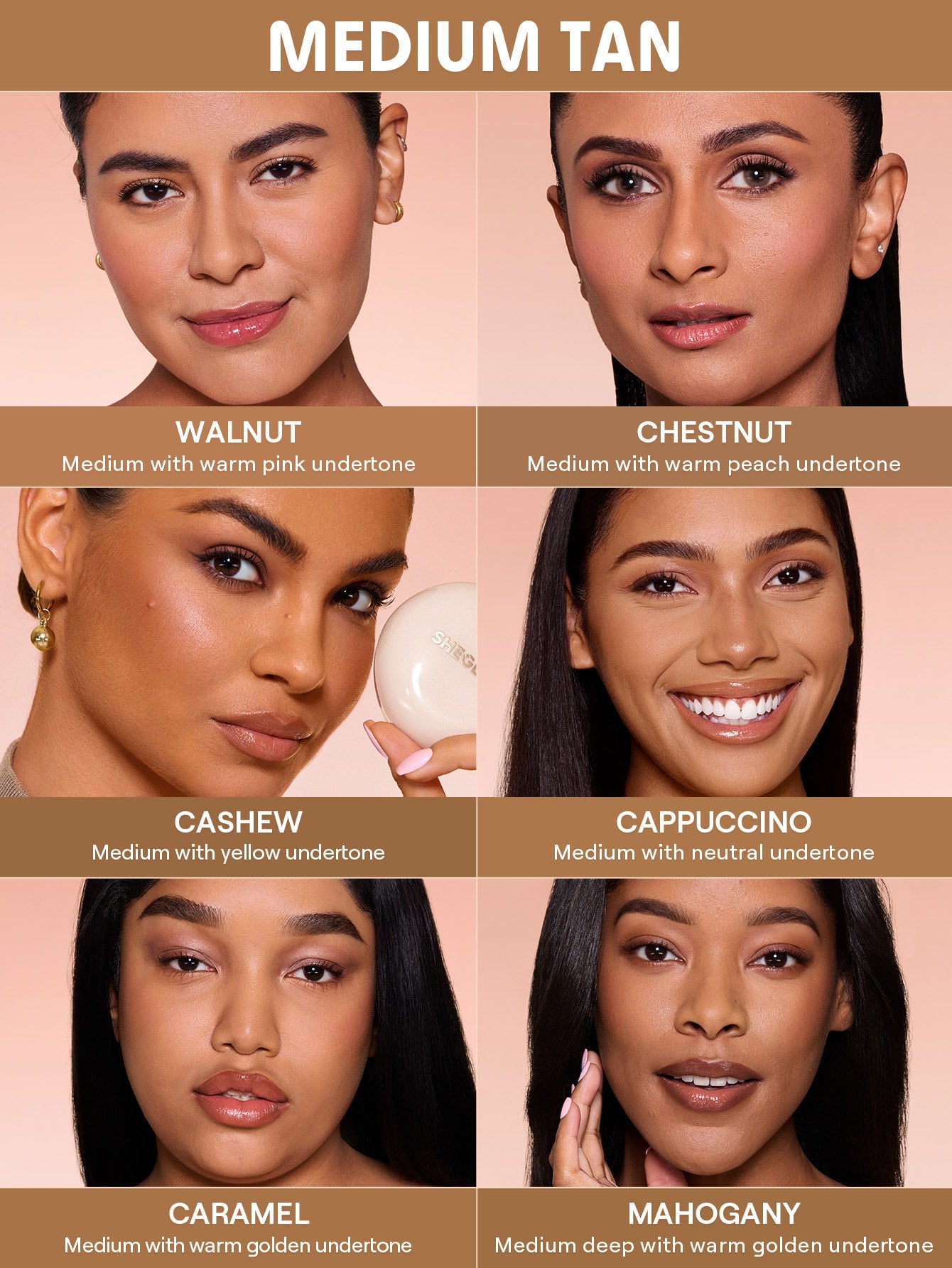 SHEGLAM - Lock & Go Long-Lasting Cushion Foundation Caramel