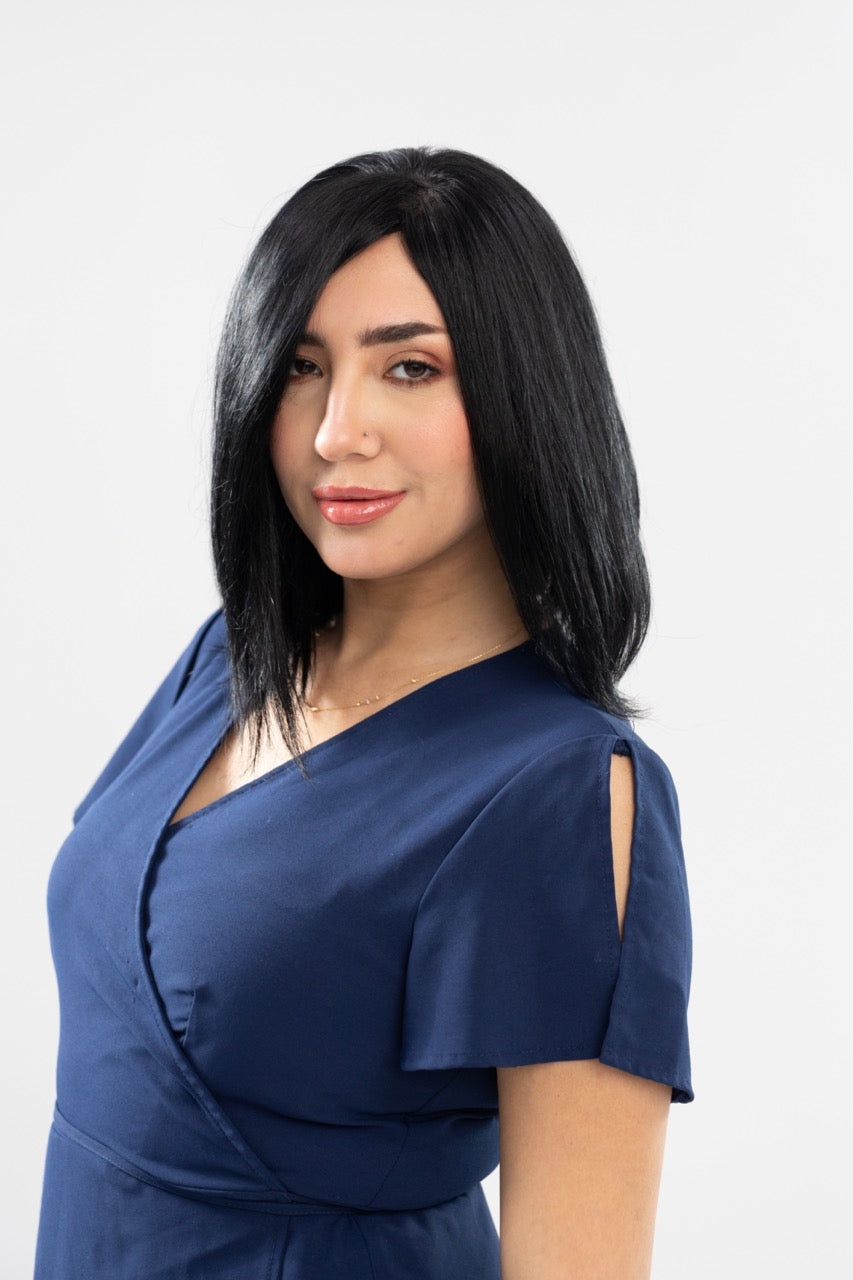 النسائم - باروكة - 5754 - طبيعي 100% - (نور)# 1