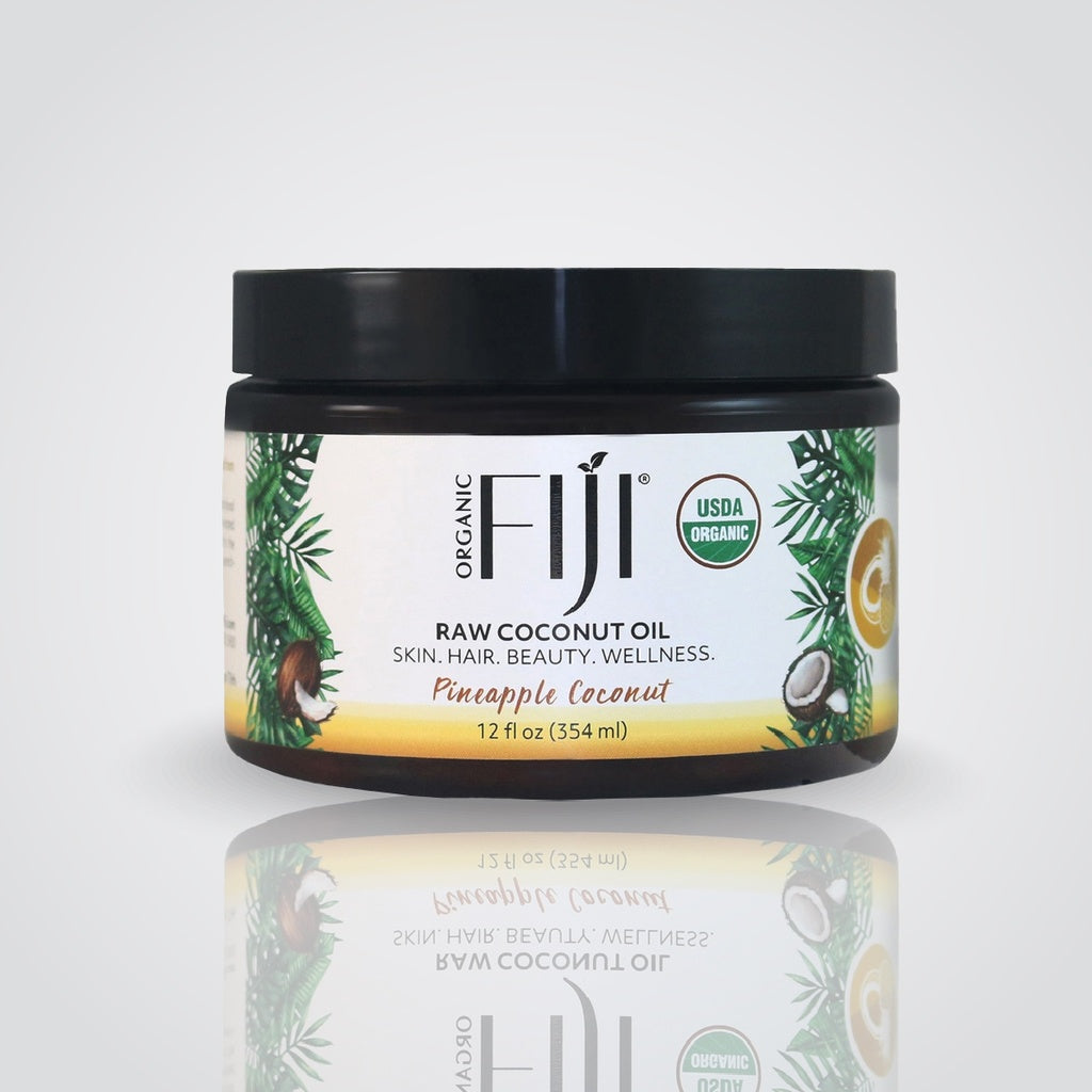 Fiji Organic - Certified Organic Raw Coconut Oil -Pineapple Coconut - 354 ML