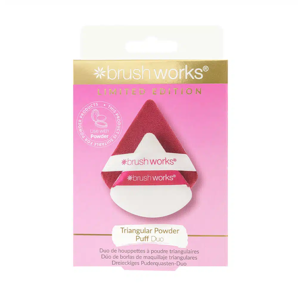 Brushworks - Powder Puff Duo-Red