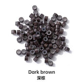 Silicon Rings - L-5038 - 1000 pcs - For Extension -Color# Dark Brown