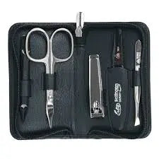 Erbe Solingen - Yes - Manicure Case5pc Black Leather # 99266