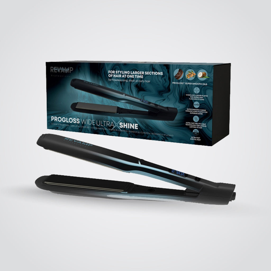 Revamp Progloss Wide Ultra X Shine مملس الشعر الخزفي