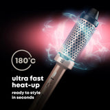 REVAMP Ceramic 40mm Hot Brush Gold Edition ultra-fast heat-up to 180 degrees