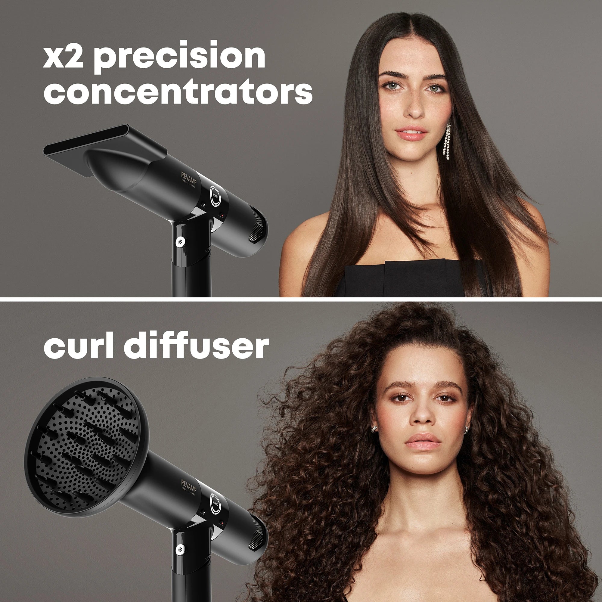 REVAMP Enigma Revelation hair dryer magnetic styling attachments