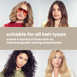 REVAMP 6-in-1 Ionic Airstyle suitable for different hair types and styles