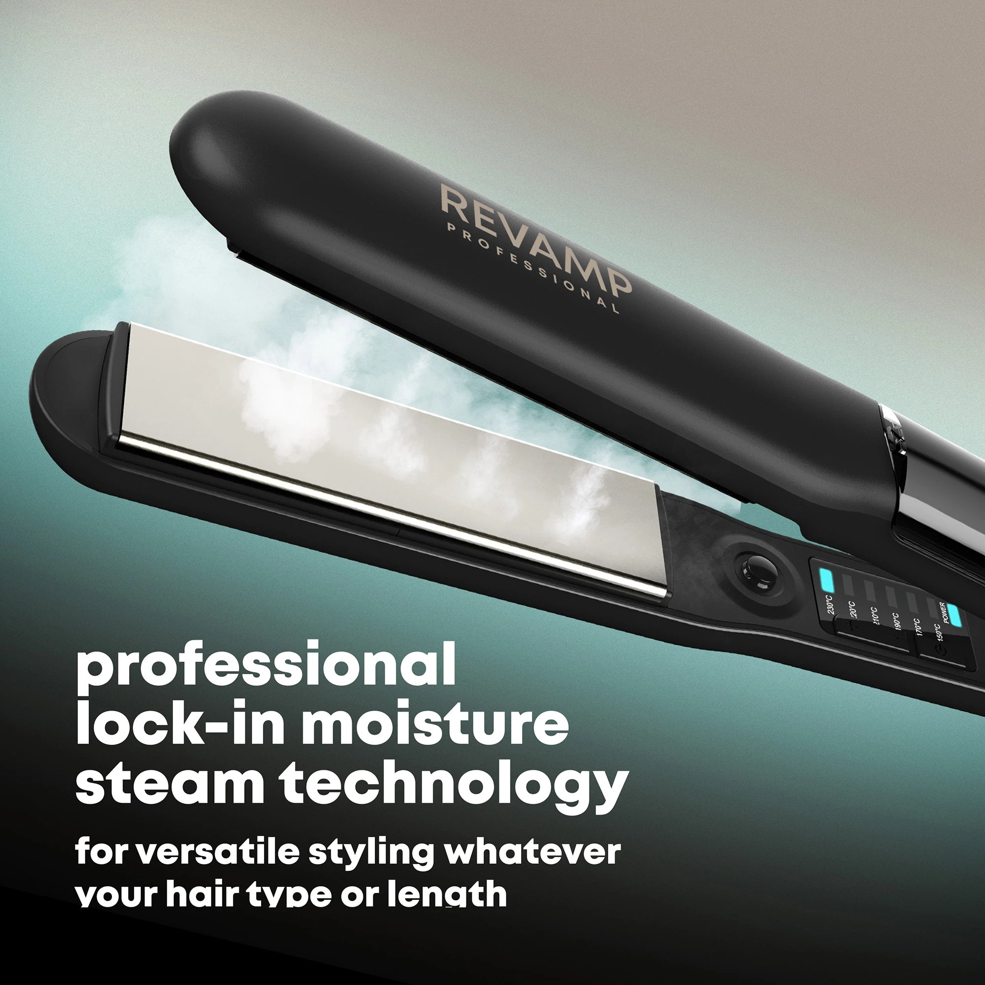 REVAMP Steamcare hair straightener professional steam care system