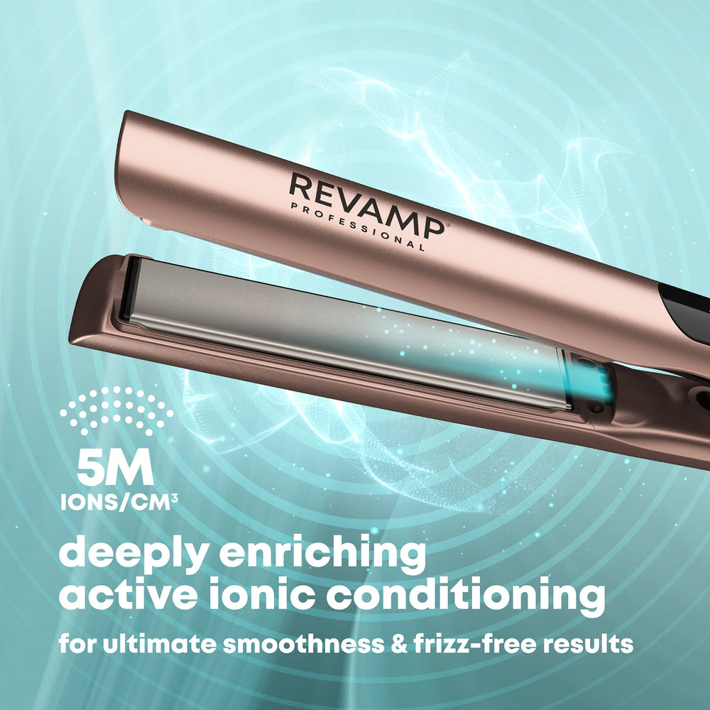 REVAMP Dynamic Radiance Straight & Style ionic conditioning technology